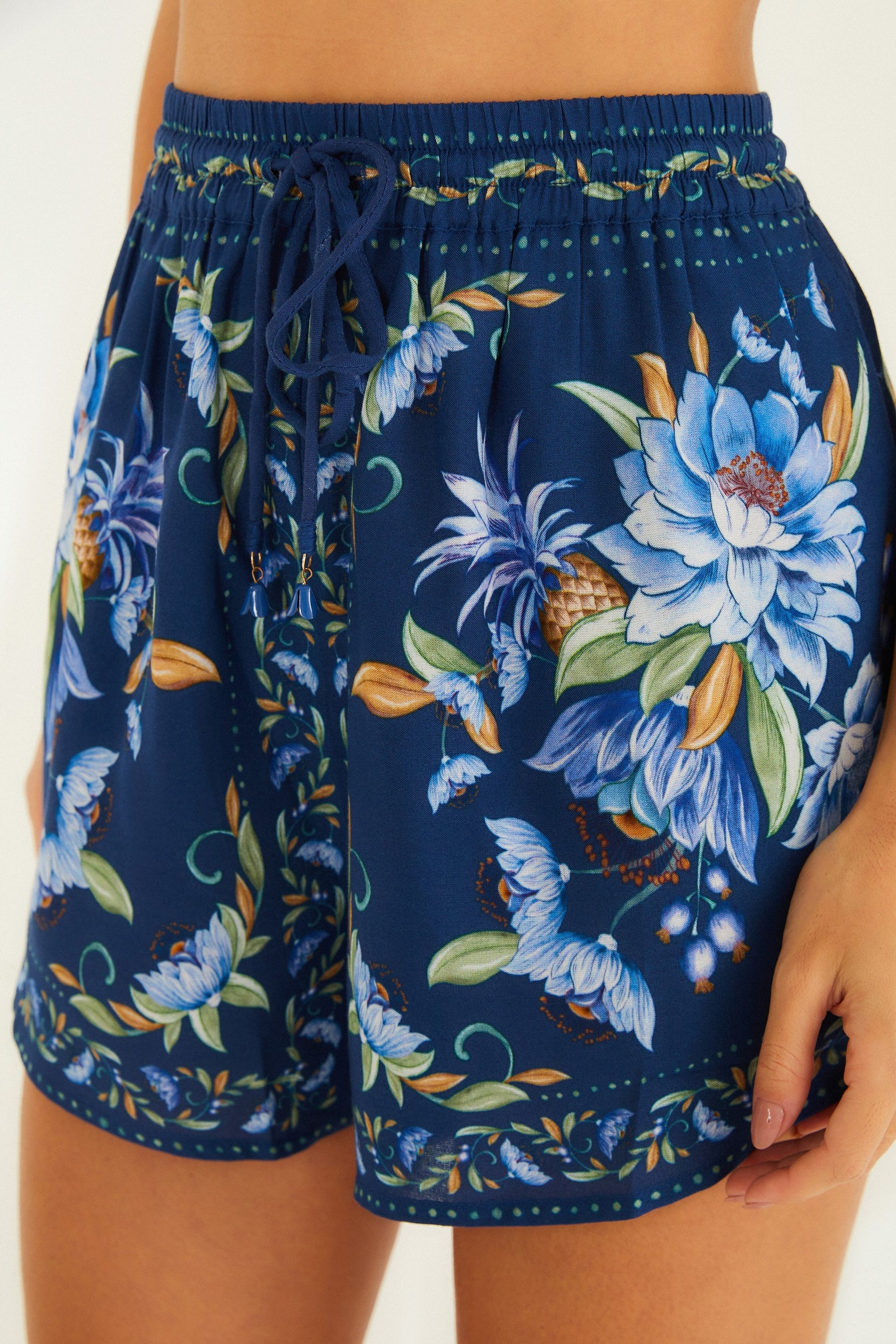Conjunto Floral Azul