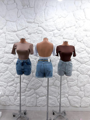 Cropped Tecido Romântica