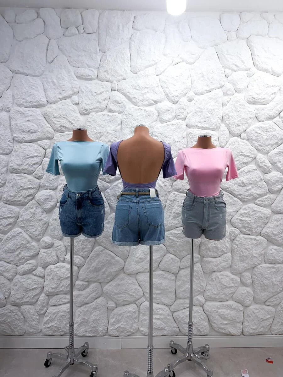 Cropped Tecido Romântica